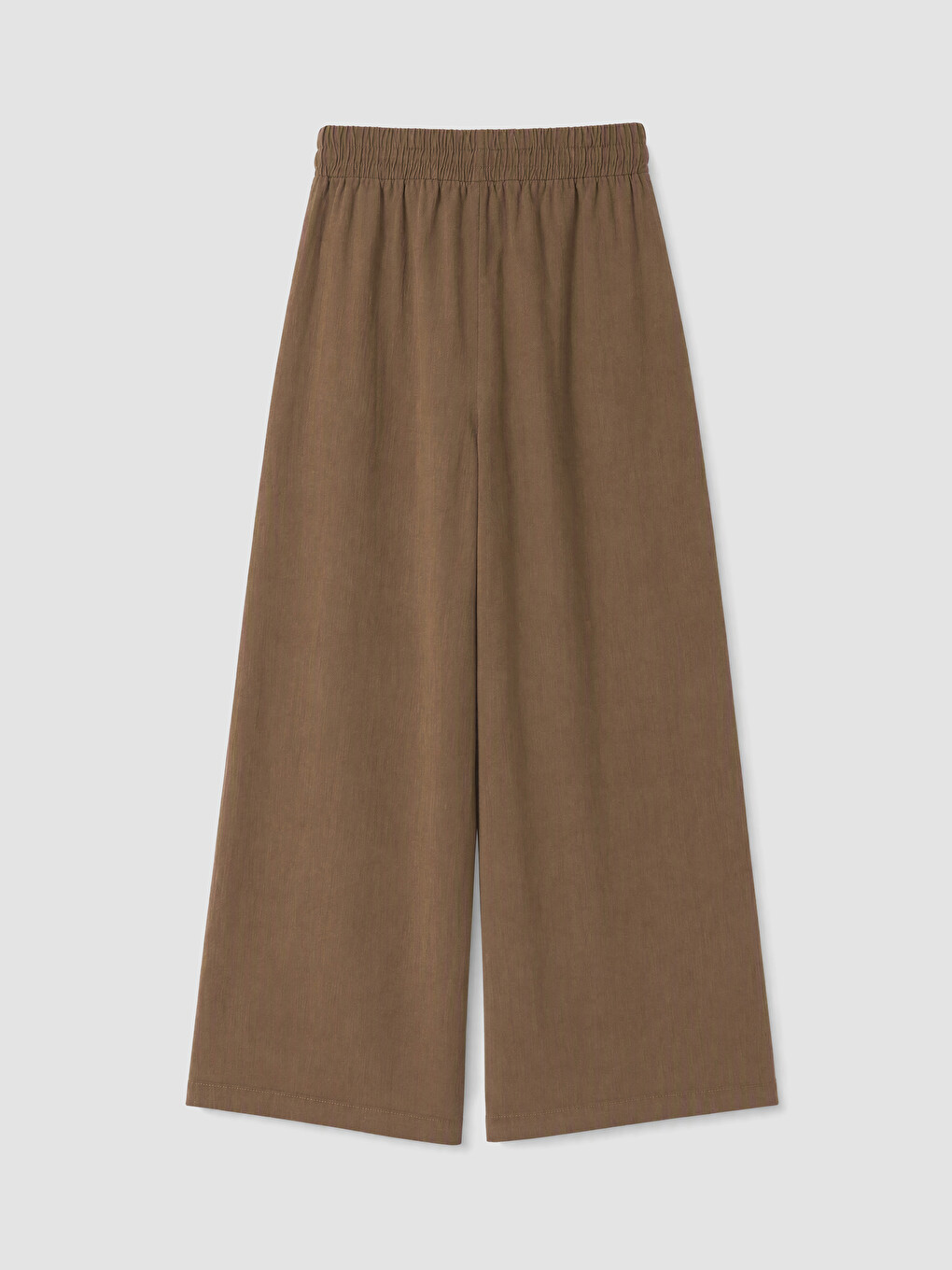 Elastic Waist Wide Leg Women's Trousers-2