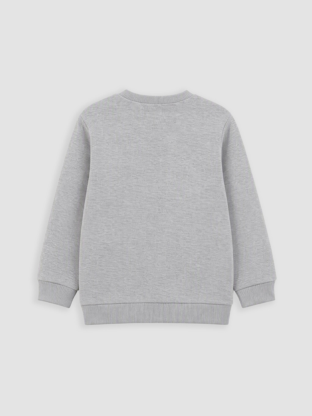 Gri Nakışlı Kız Çocuk Sweatshirt-2