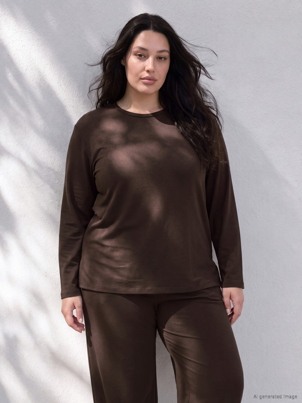 Plus Size Crew Neck Women's T-shirt