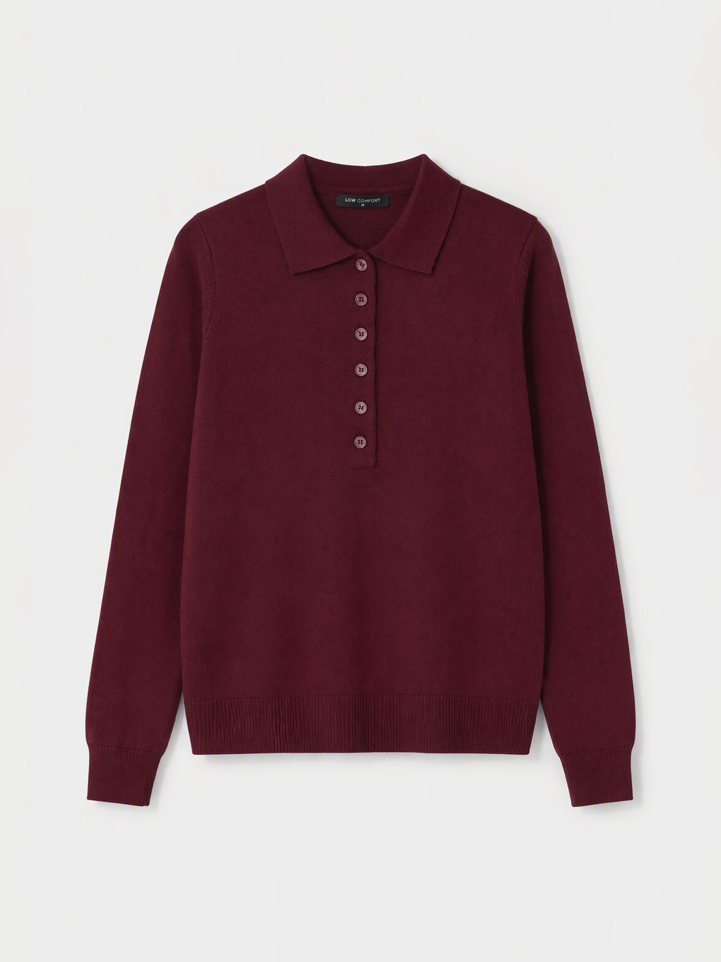 Polo Collar Women's Knitwear Sweater