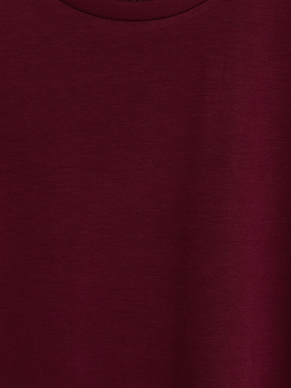 Bluzë Me Madhësi Plus Me Jakë Të Rrumbullakët Për Gra T-shirt-1