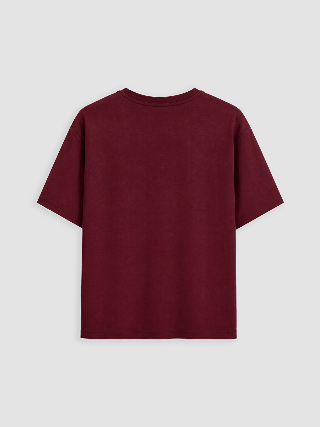 Bluzë Me Madhësi Plus Me Jakë Të Rrumbullakët Për Gra T-shirt-2