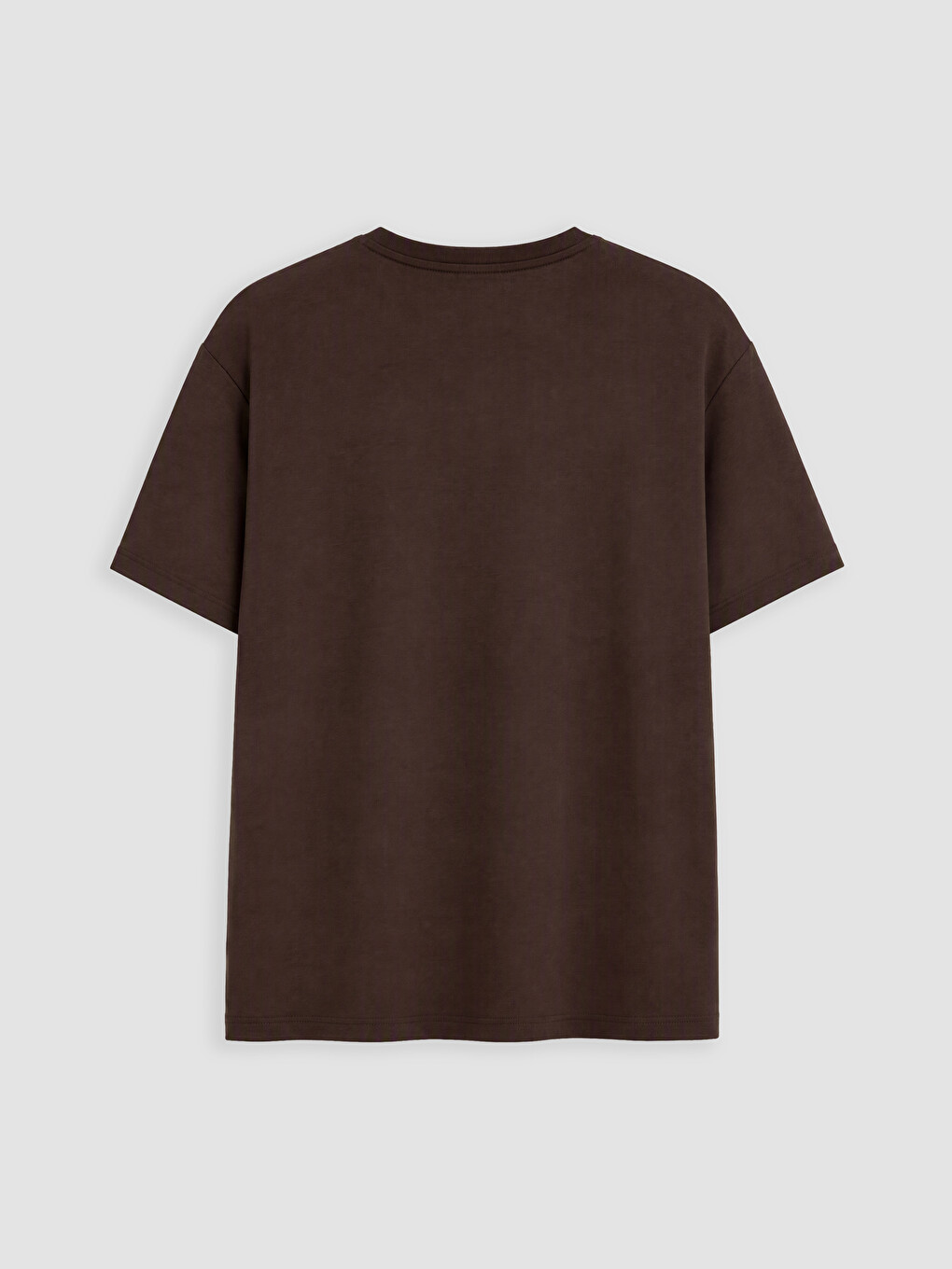 Bluzë Me Madhësi Plus Me Jakë Të Rrumbullakët Për Gra T-shirt-2
