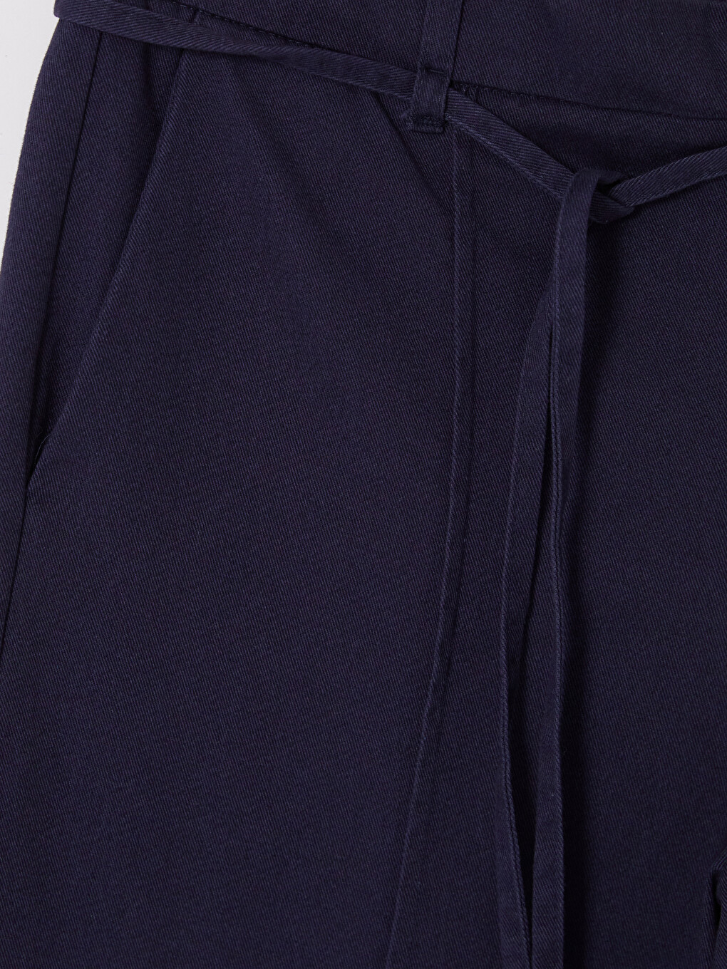 Waist Sashed Women's Trousers-2