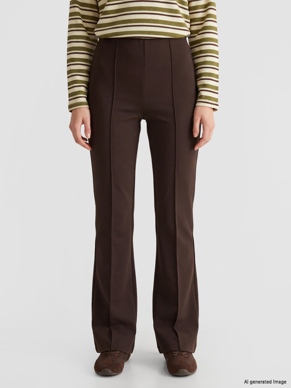 Extra Slim Fit Flare Women's Trousers-1