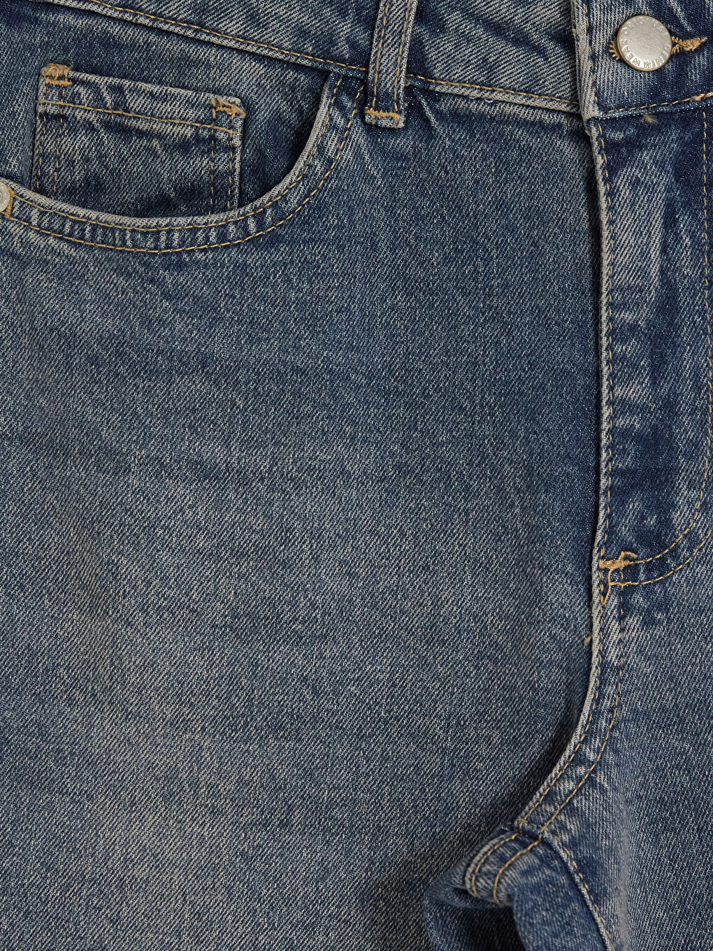 İndigo Culotte Fit Kadın Jean Pantolon-2