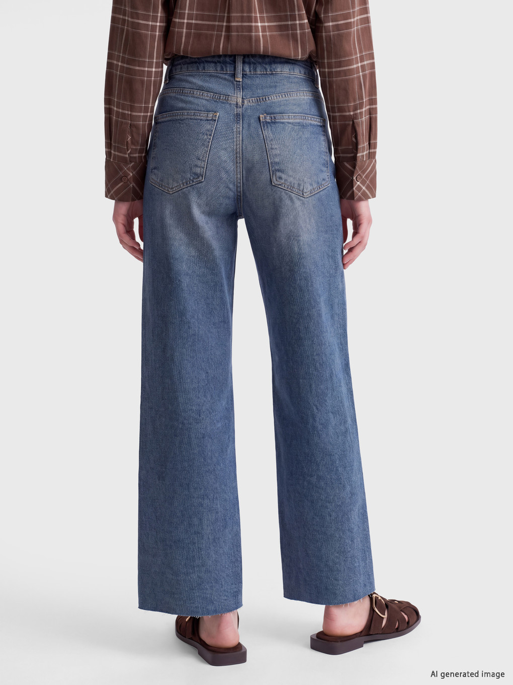 İndigo Culotte Fit Kadın Jean Pantolon-3