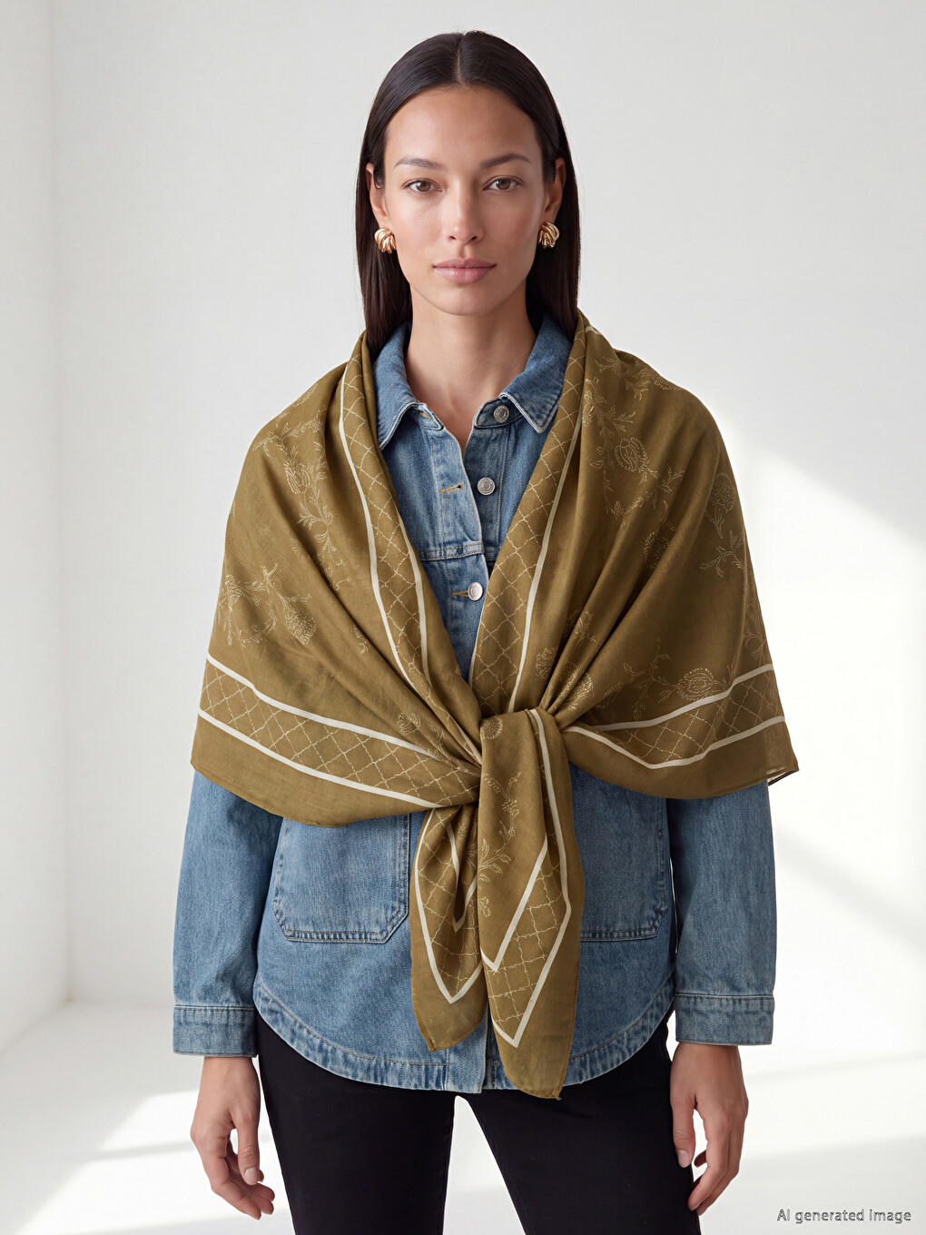Striped Women's Shawl-1