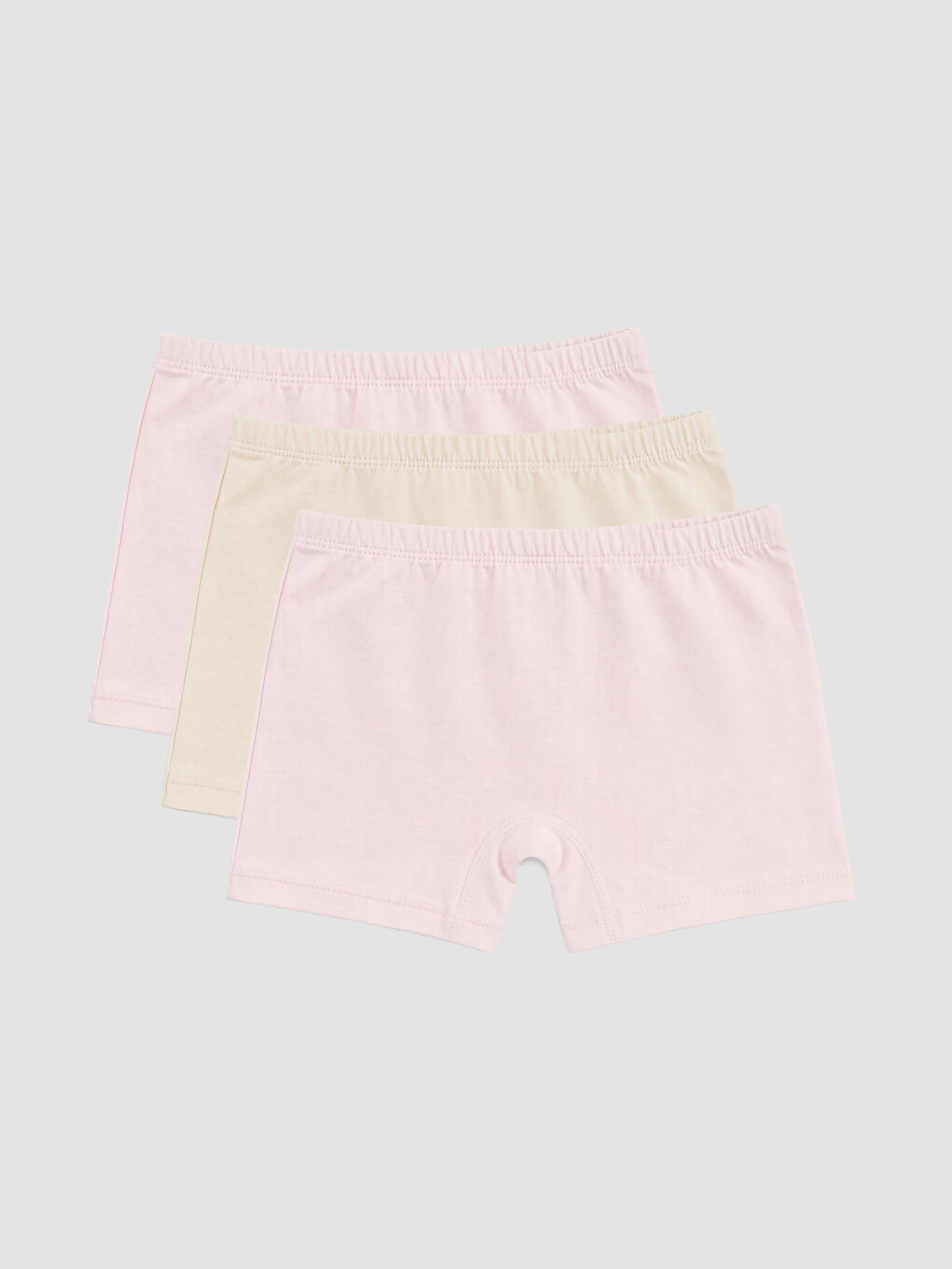 Pembe 3'lü Kız Çocuk Boxer-5
