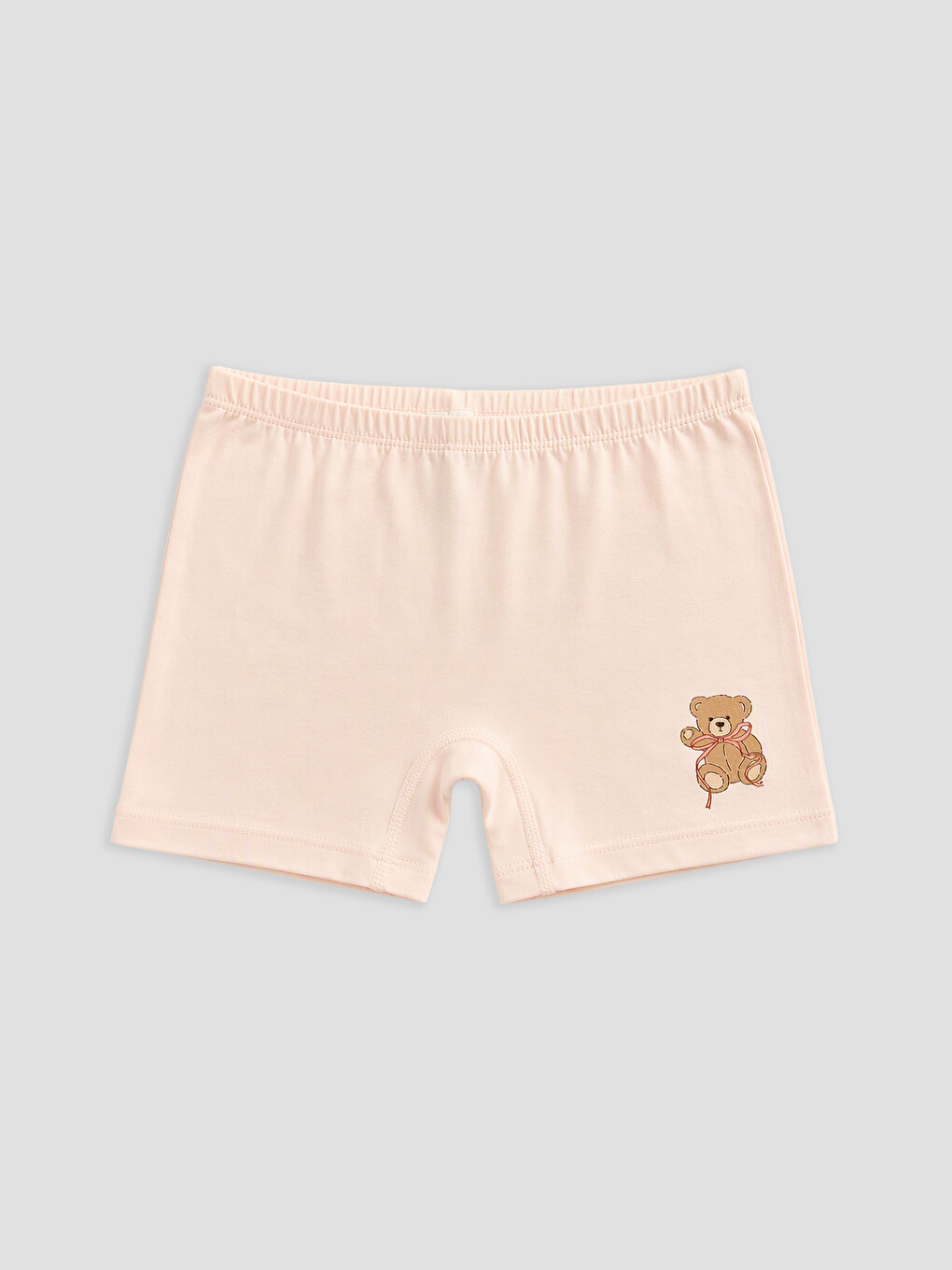 Pembe 3'lü Kız Çocuk Baskılı Boxer-1