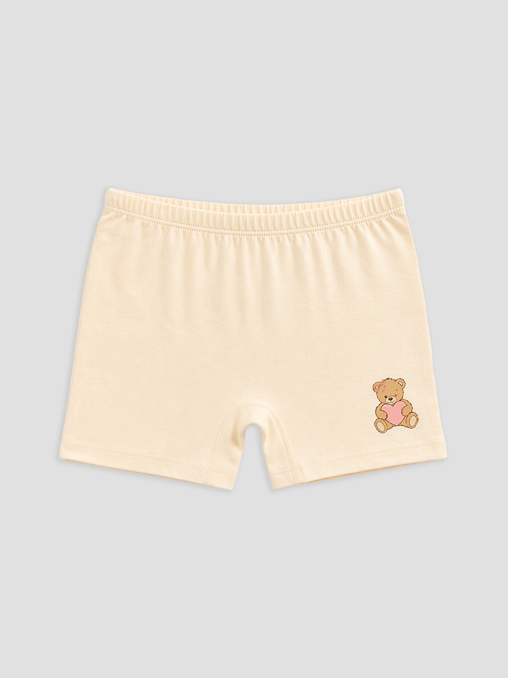 Pembe 3'lü Kız Çocuk Baskılı Boxer-3