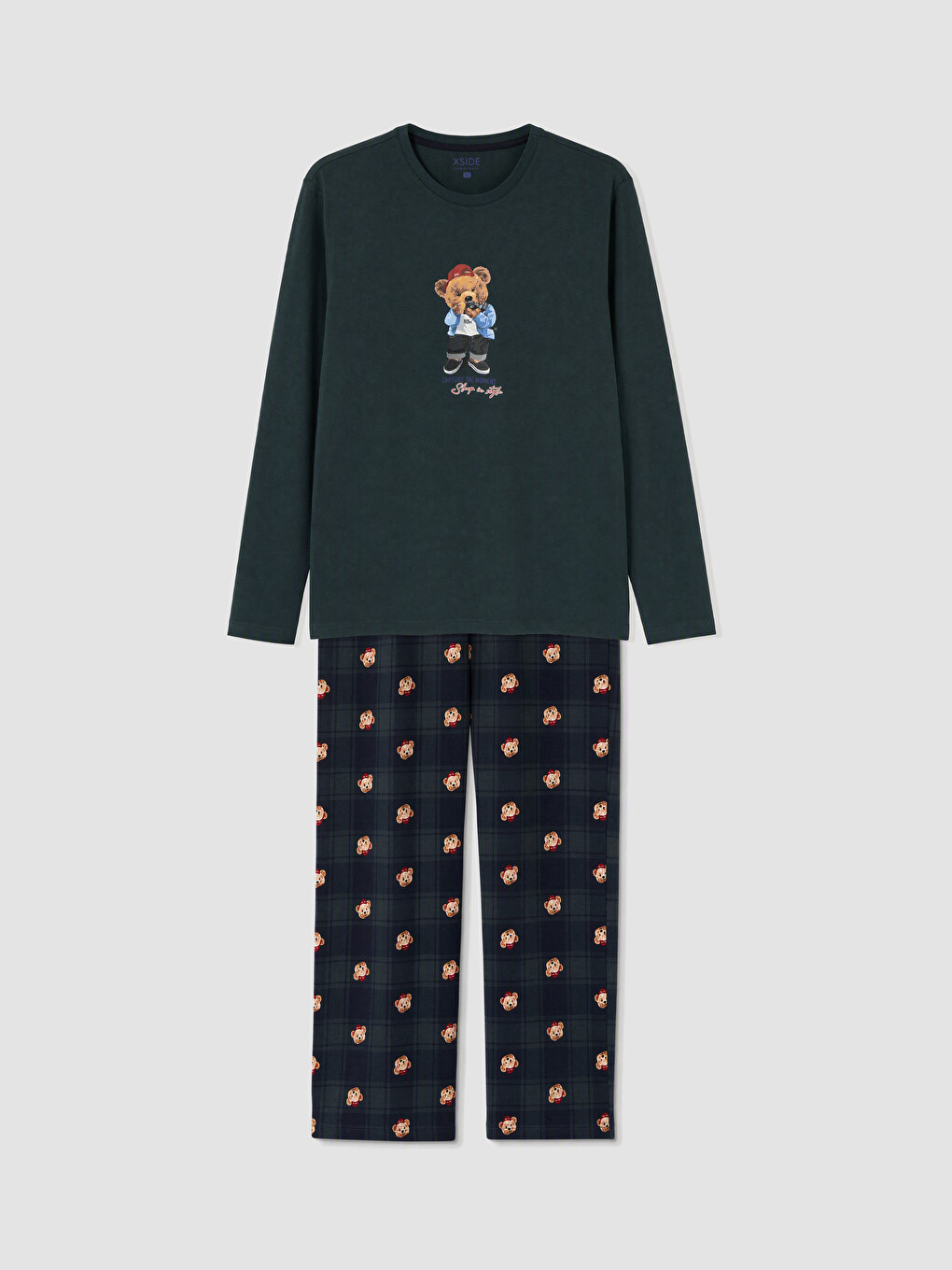 Printed Men's Pyjamas Set-7