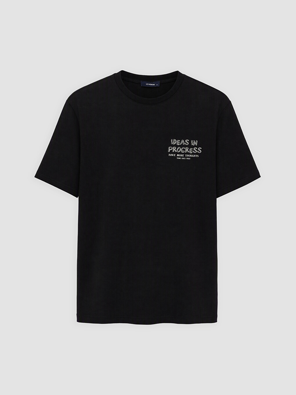 Bluzë Me Jakë Të Rrumbullakët E Stampuar Për Burra T-shirt