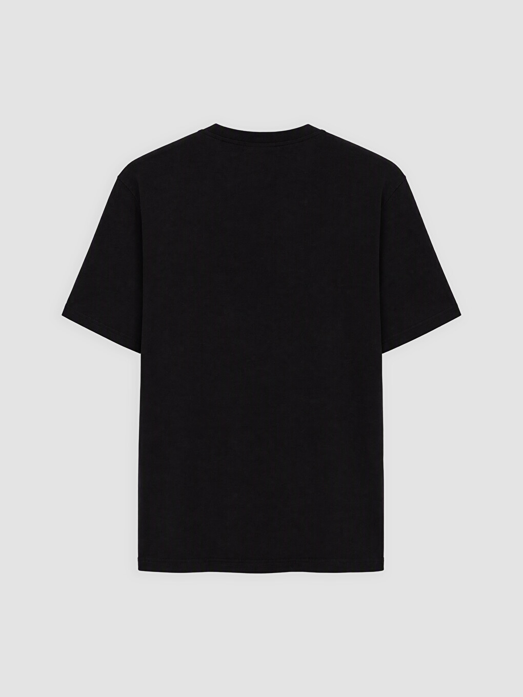 Bluzë Me Jakë Të Rrumbullakët E Stampuar Për Burra T-shirt-1