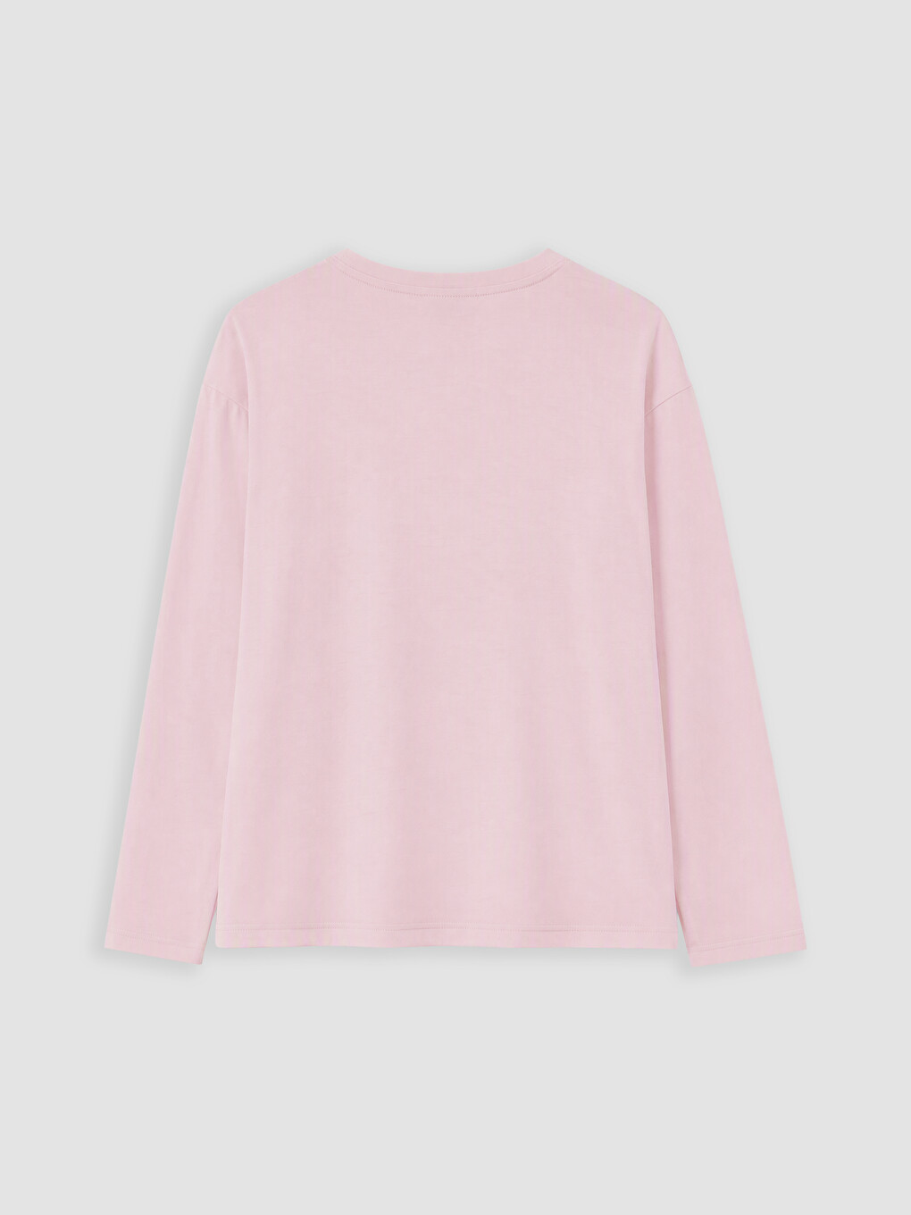 Pembe Kiraz Nakışlı Kadın Pijama Üst-1