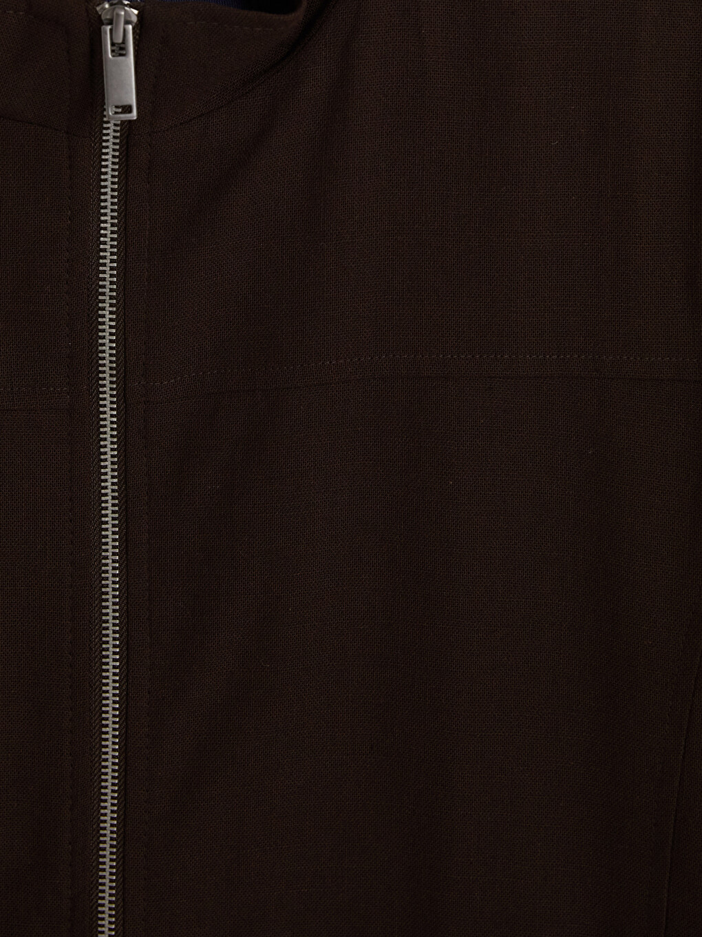 Kahverengi Regular Fit Dik Yaka Erkek Mont-2