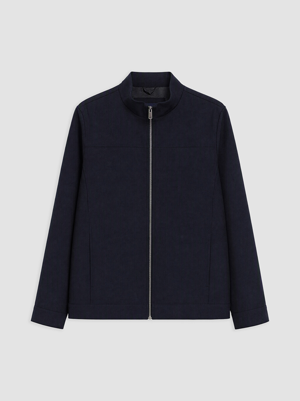 Lacivert Regular Fit Dik Yaka Erkek Mont
