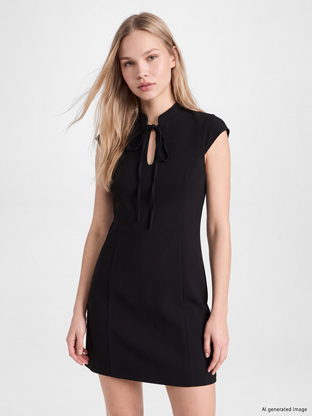 Woman Black Dress-1