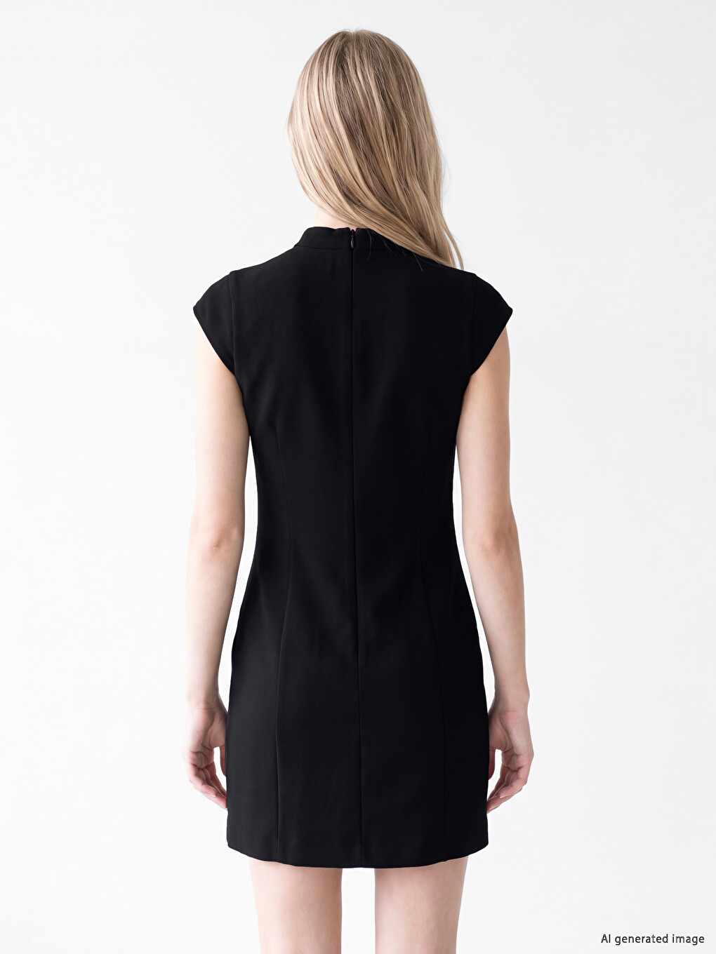 Woman Black Dress-3