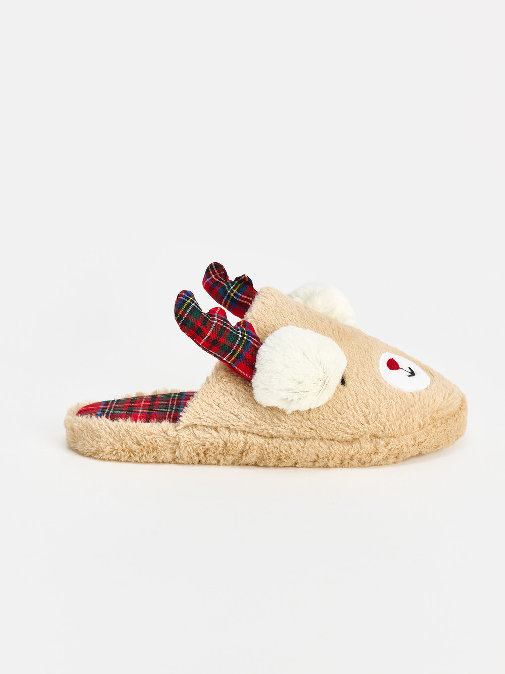 Woman Beige Home Slippers-1