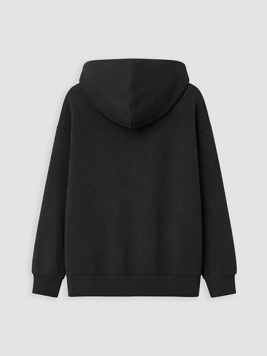 Siyah Soft Touch Kız Çocuk Fermuarlı Sweatshirt-2