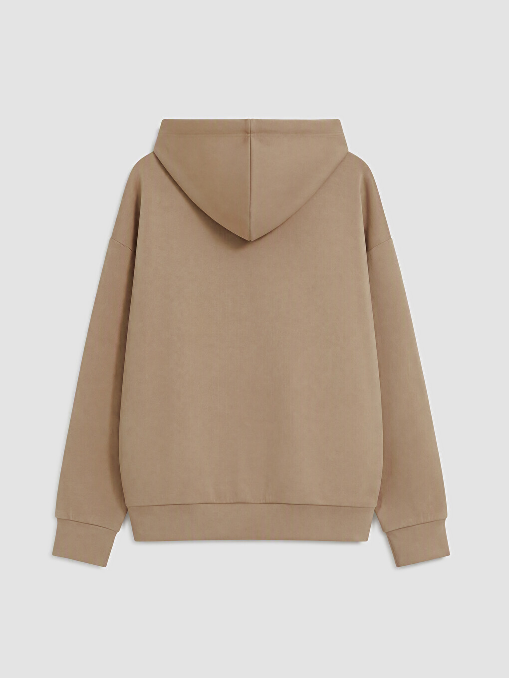 Bej Kapüşonlu Kız Çocuk Soft Touch Sweatshirt-1
