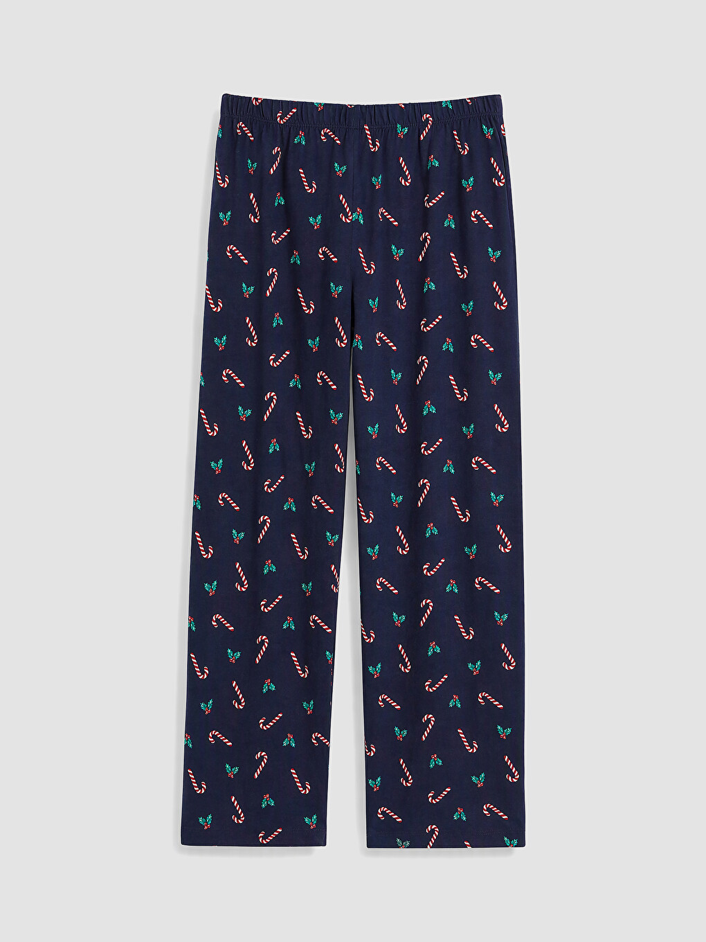 Lacivert Yılbaşı Temalı Kadın Pijama Takımı-4