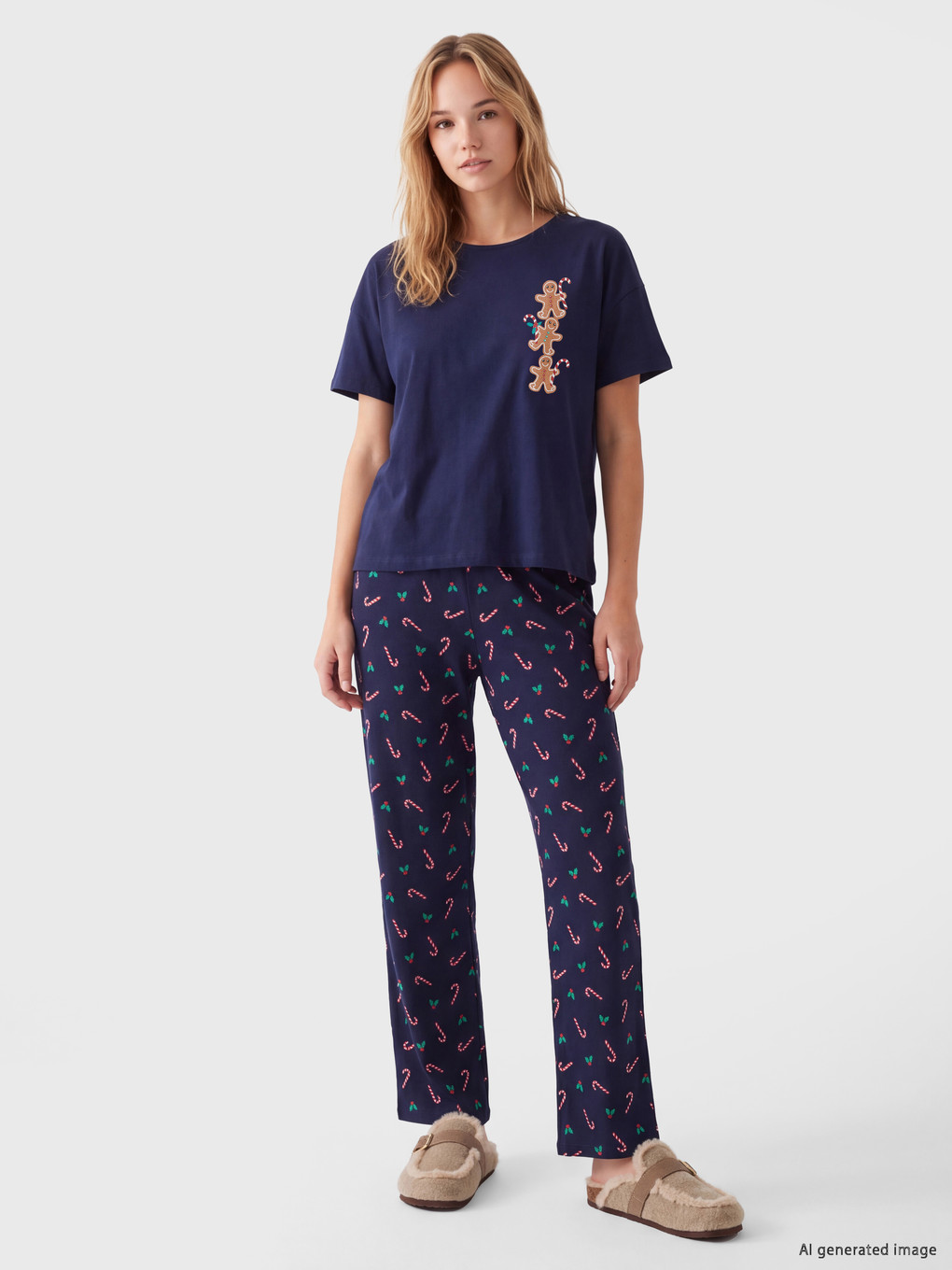 Woman Navy Pyjama Set