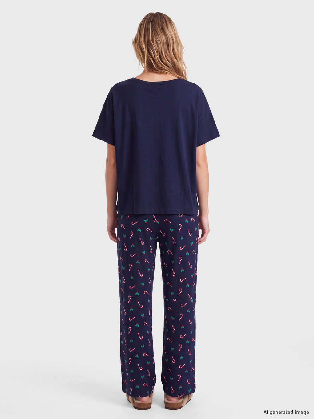 Woman Navy Pyjama Set-3