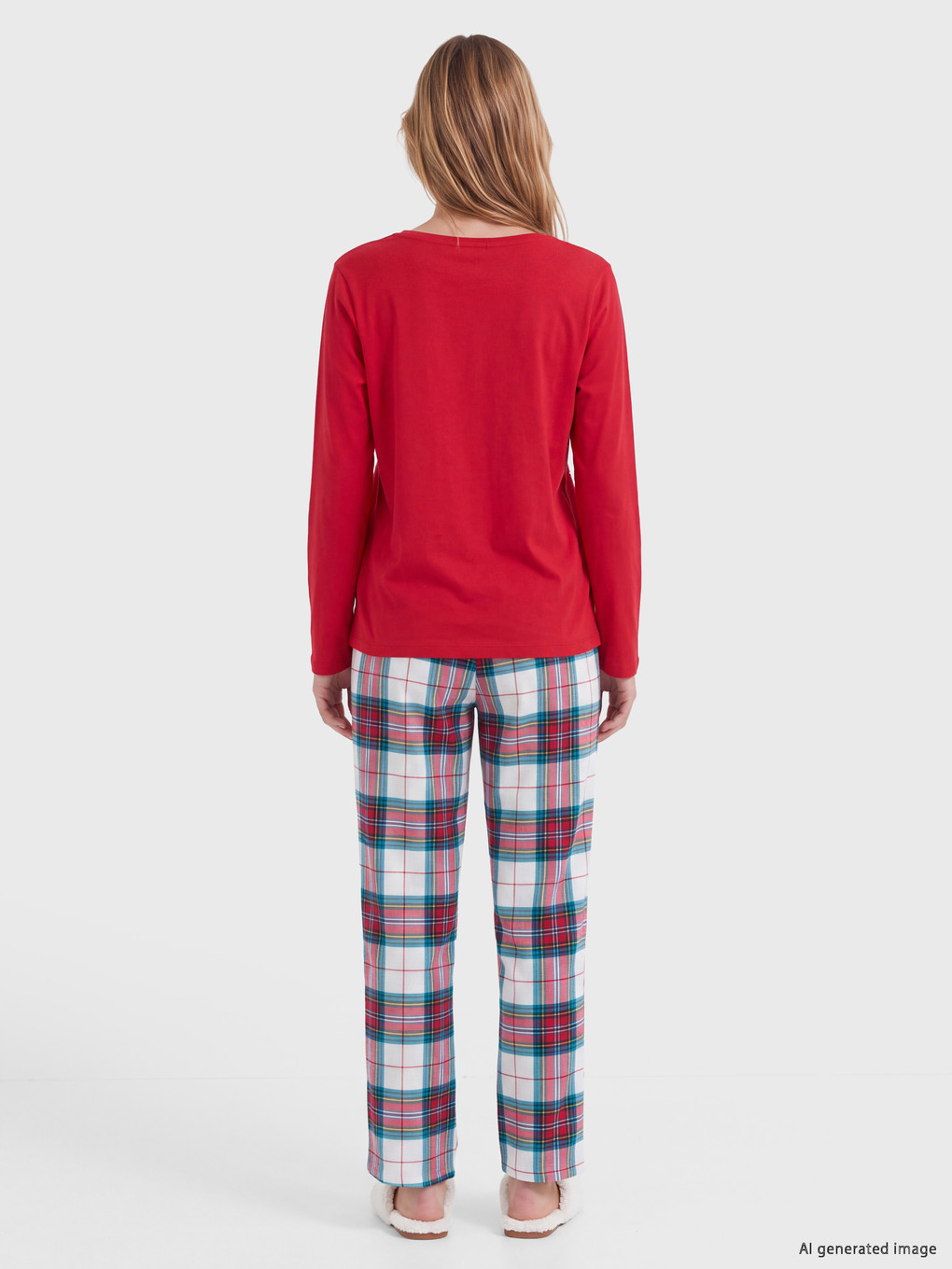 Woman Red Pyjama Set-3