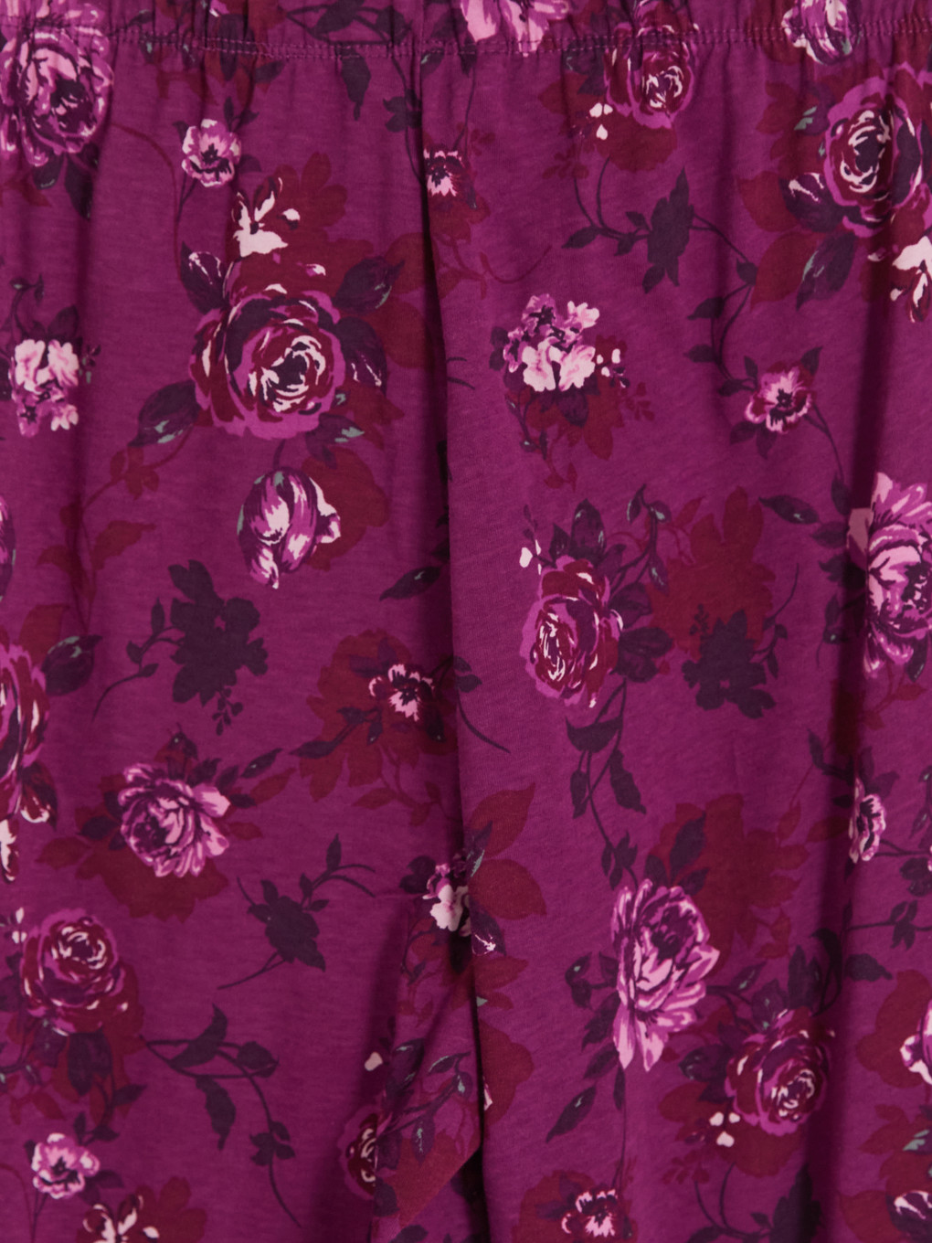 Kırmızı Çiçekli Pijama Altı-2