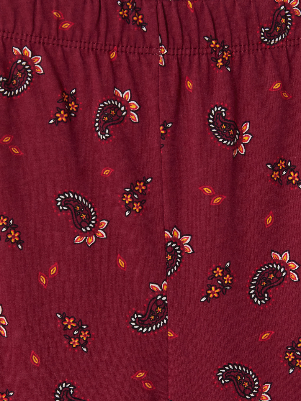 Bordo Gömlek Yaka Desenli Kadın Pijama Takımı-6