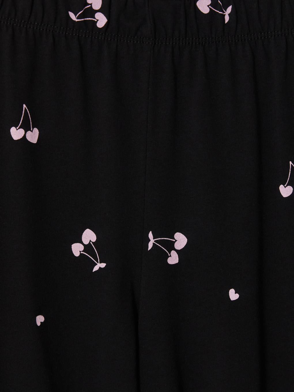 Siyah Gömlek Yaka Desenli Kadın Pijama Takımı-6