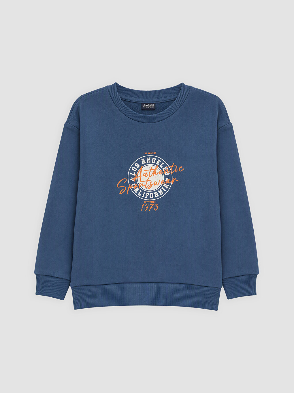 Lacivert Baskılı Erkek Çocuk Sweatshirt