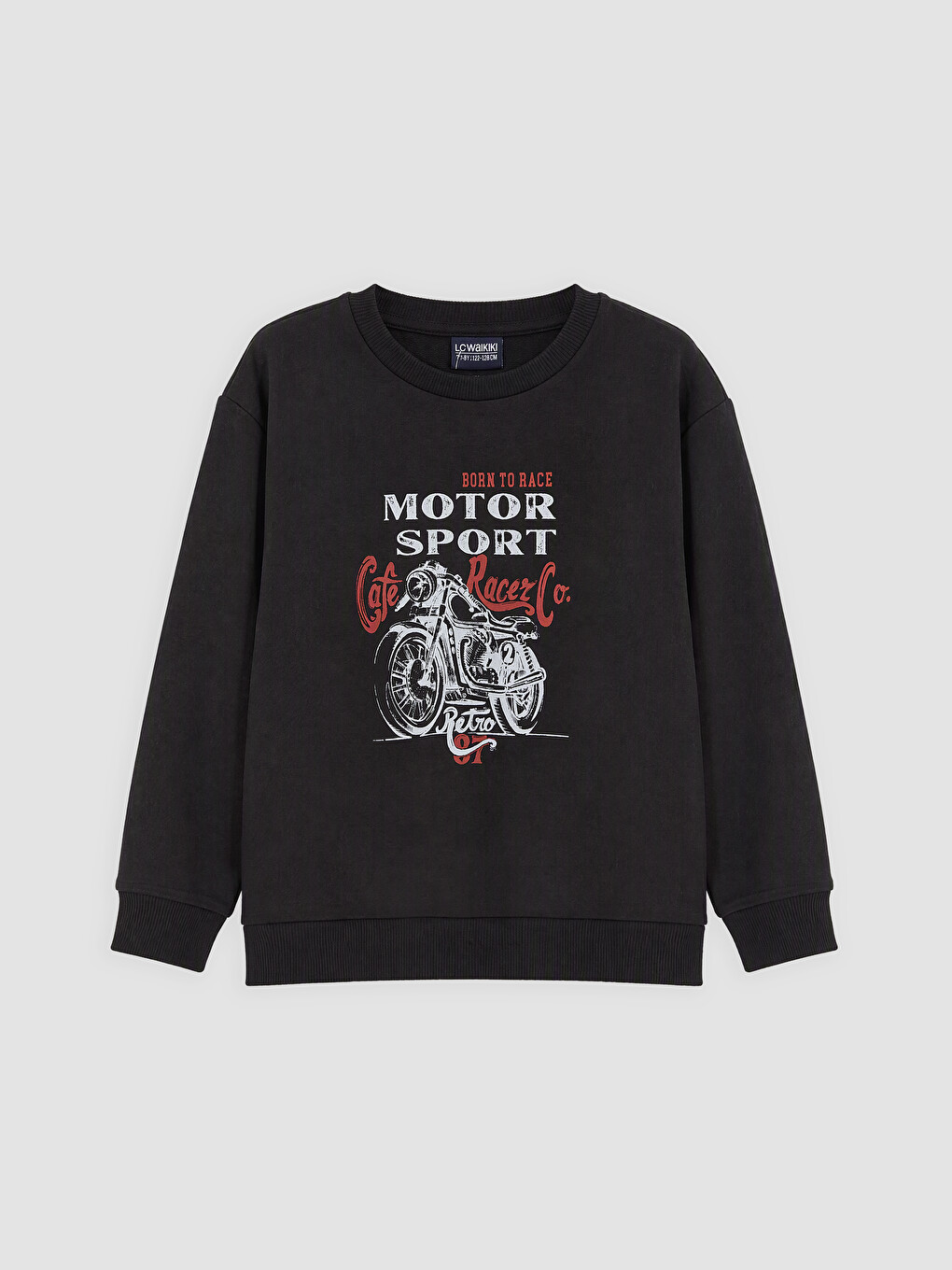 Siyah Baskılı Erkek Çocuk Sweatshirt