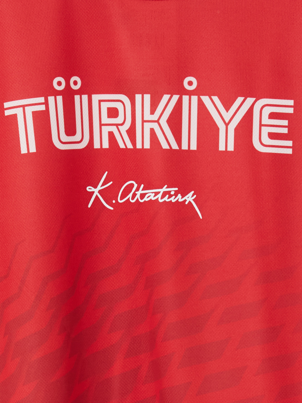 Kırmızı Atatürk İmzalı Erkek Çocuk Tişört-1