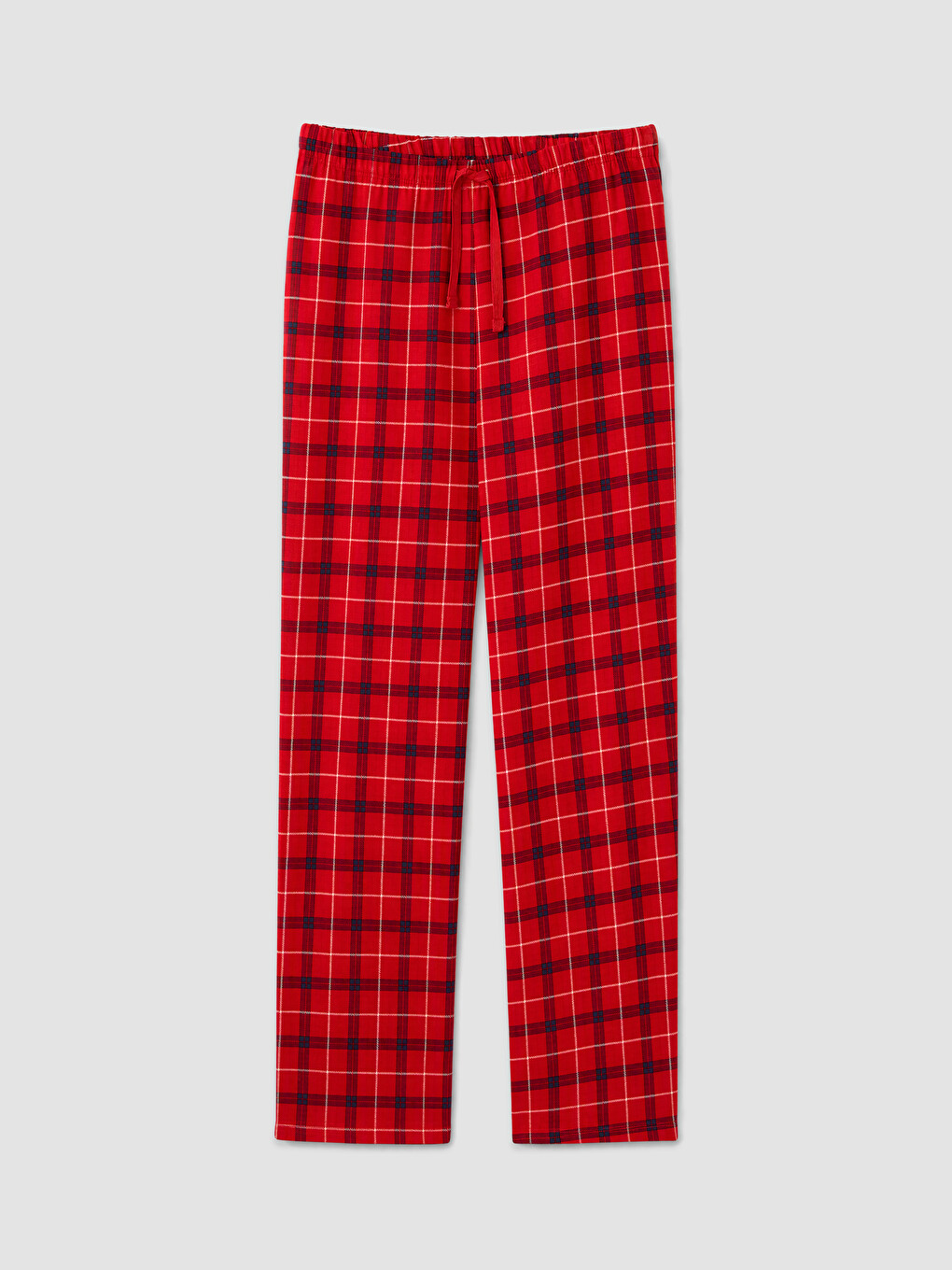 Kırmızı Ekose Kadın Pijama Alt