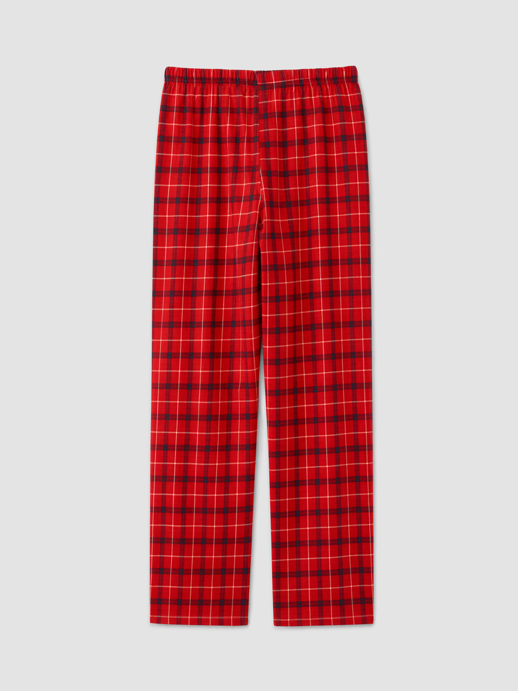 Kırmızı Ekose Kadın Pijama Alt-1
