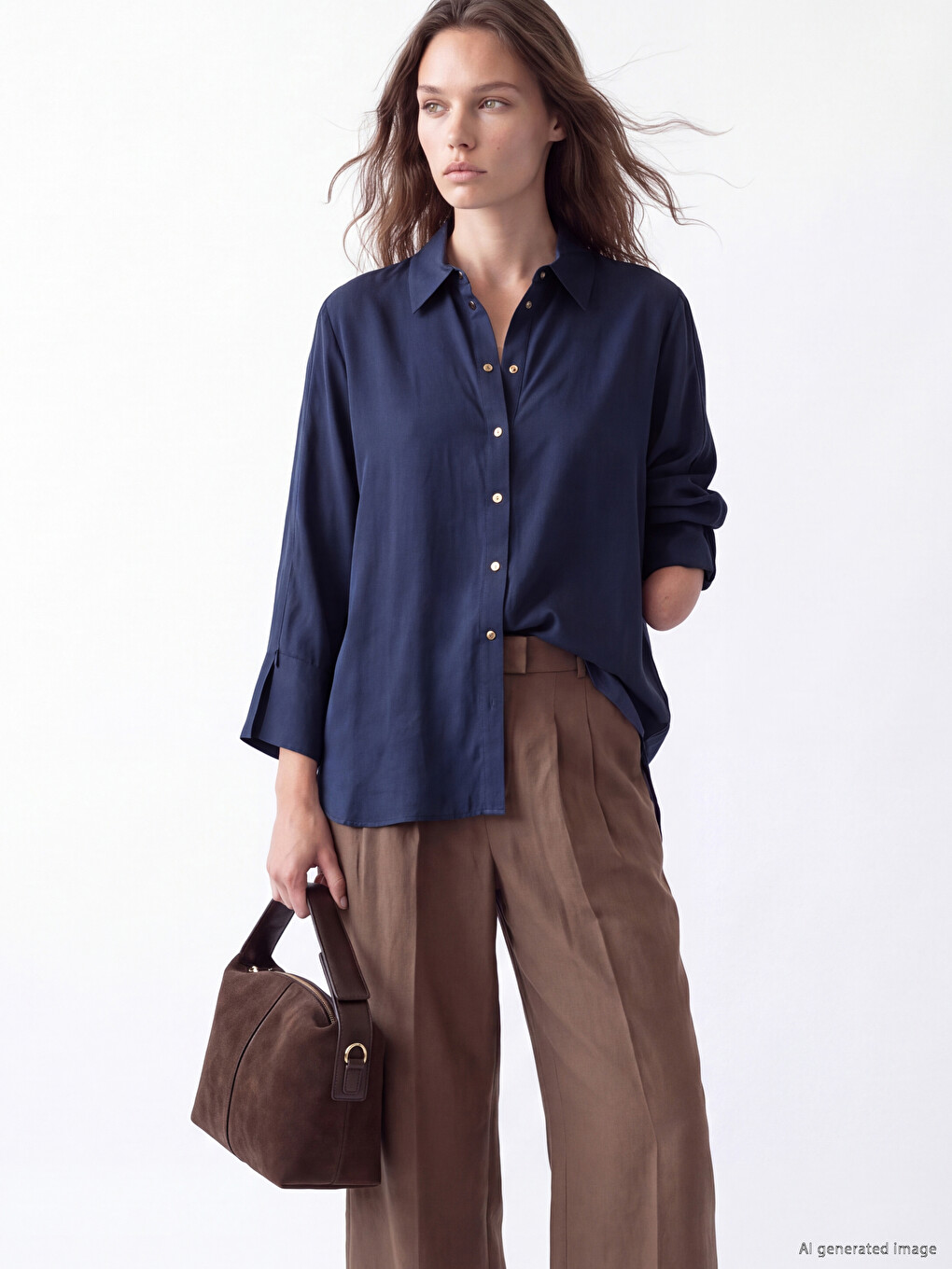 Easy Wearable Modal Blended Shirt
