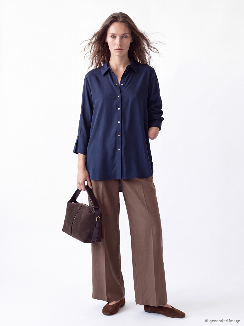 Easy Wearable Modal Blended Shirt-1