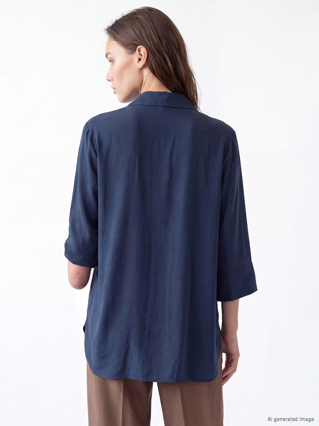 Easy Wearable Modal Blended Shirt-3