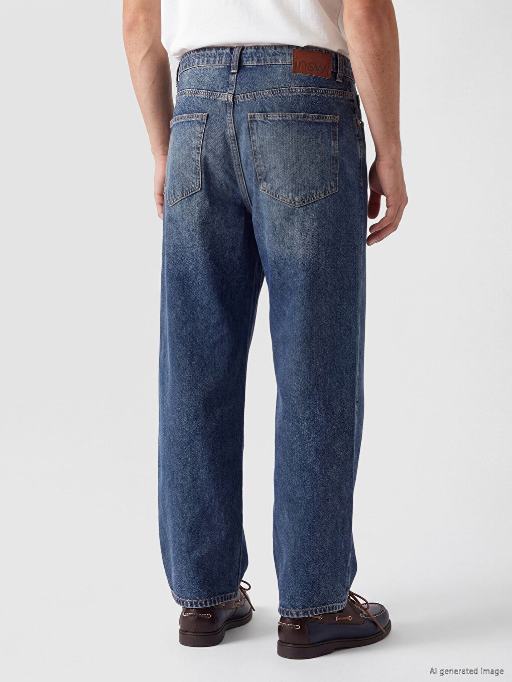 İndigo Ekstra Loose Fit Erkek Jean Pantolon-3