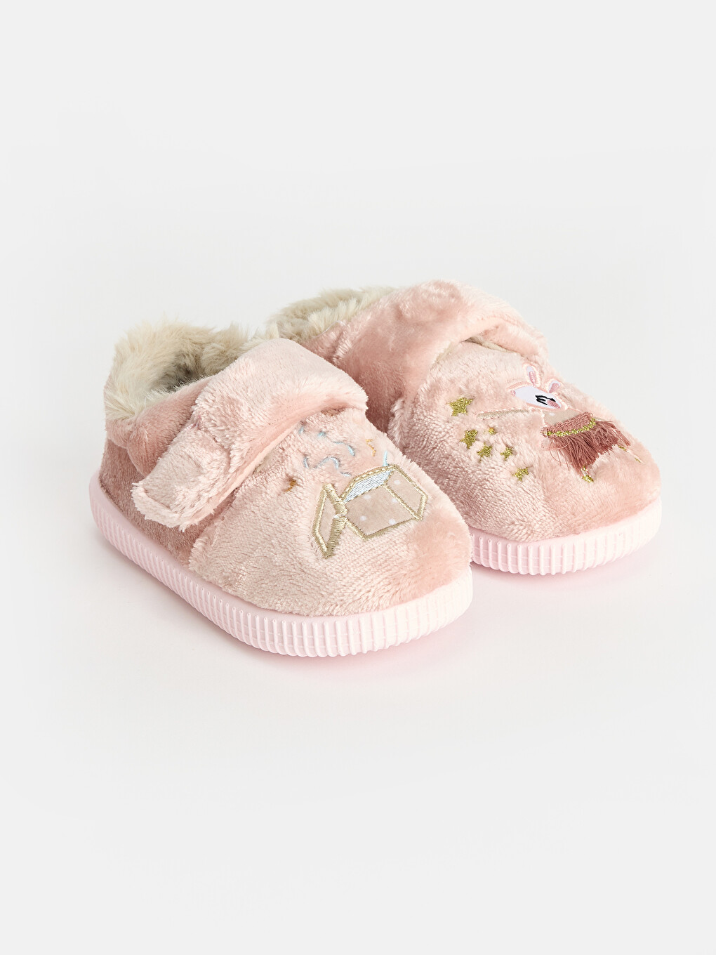 Девојче Розова Топли Папучи