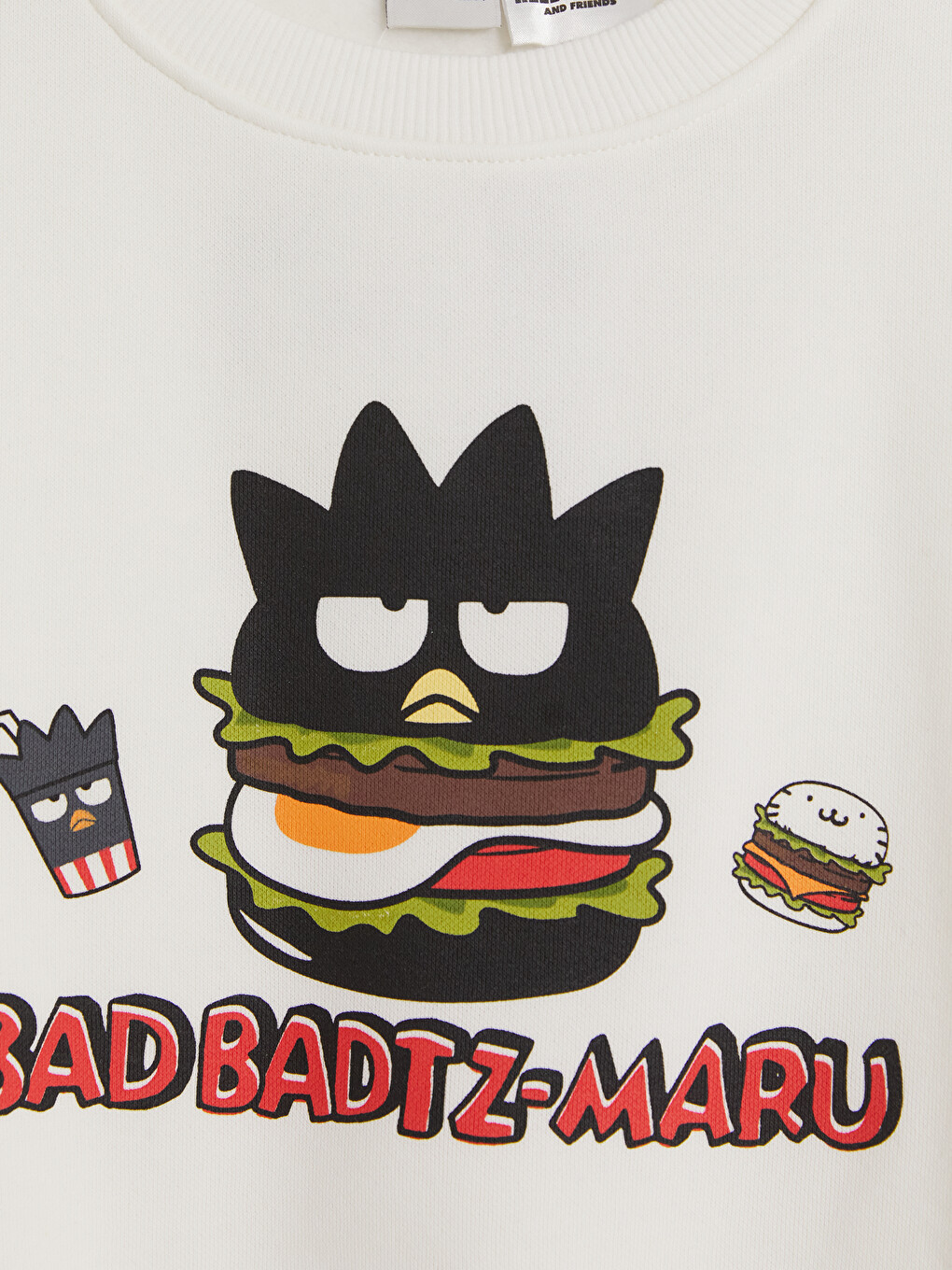 Beyaz Bad Badtz-maru Baskılı Kız Çocuk Eşofman Takım-2