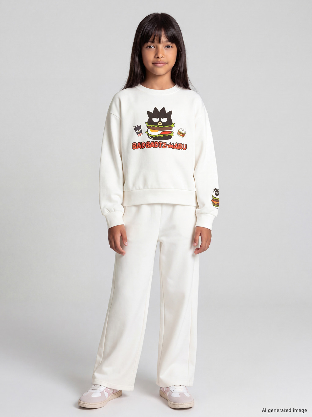  Bad Badtz-Maru Printed Girls' Tracksuit Set