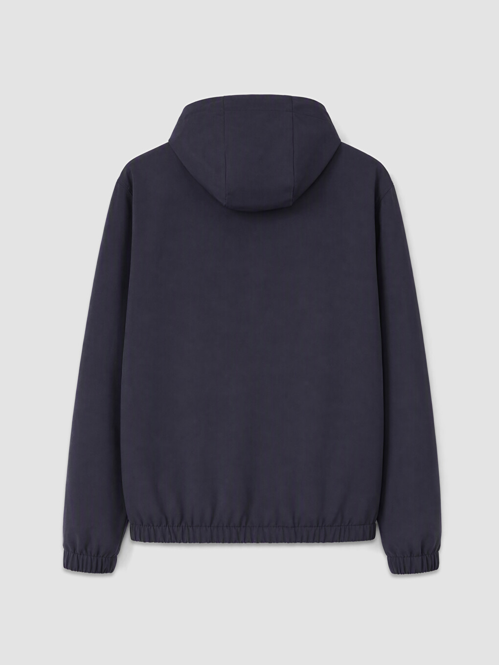 Lacivert Kapüşonlu Erkek Fermuarlı Sweatshirt-5