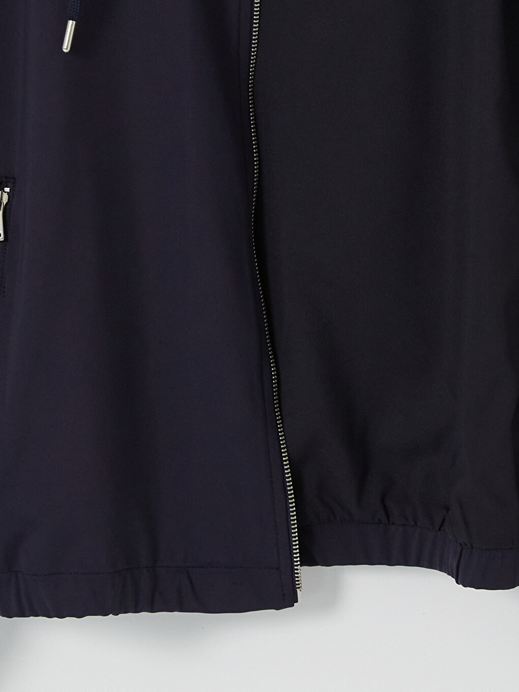 Lacivert Kapüşonlu Erkek Fermuarlı Sweatshirt-7