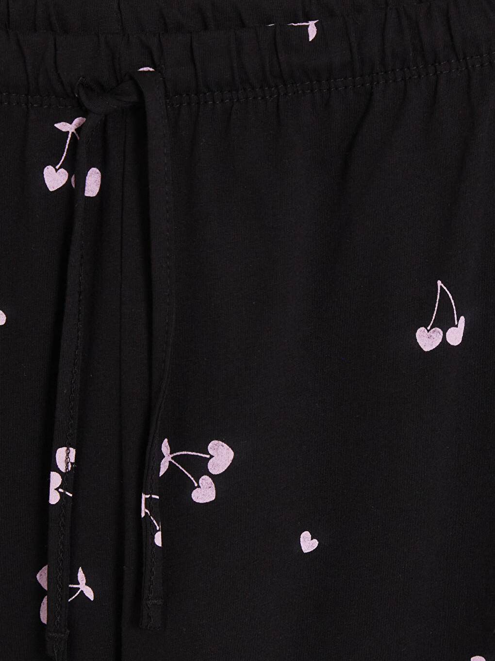 Siyah Desenli Kadın Pijama Altı-2