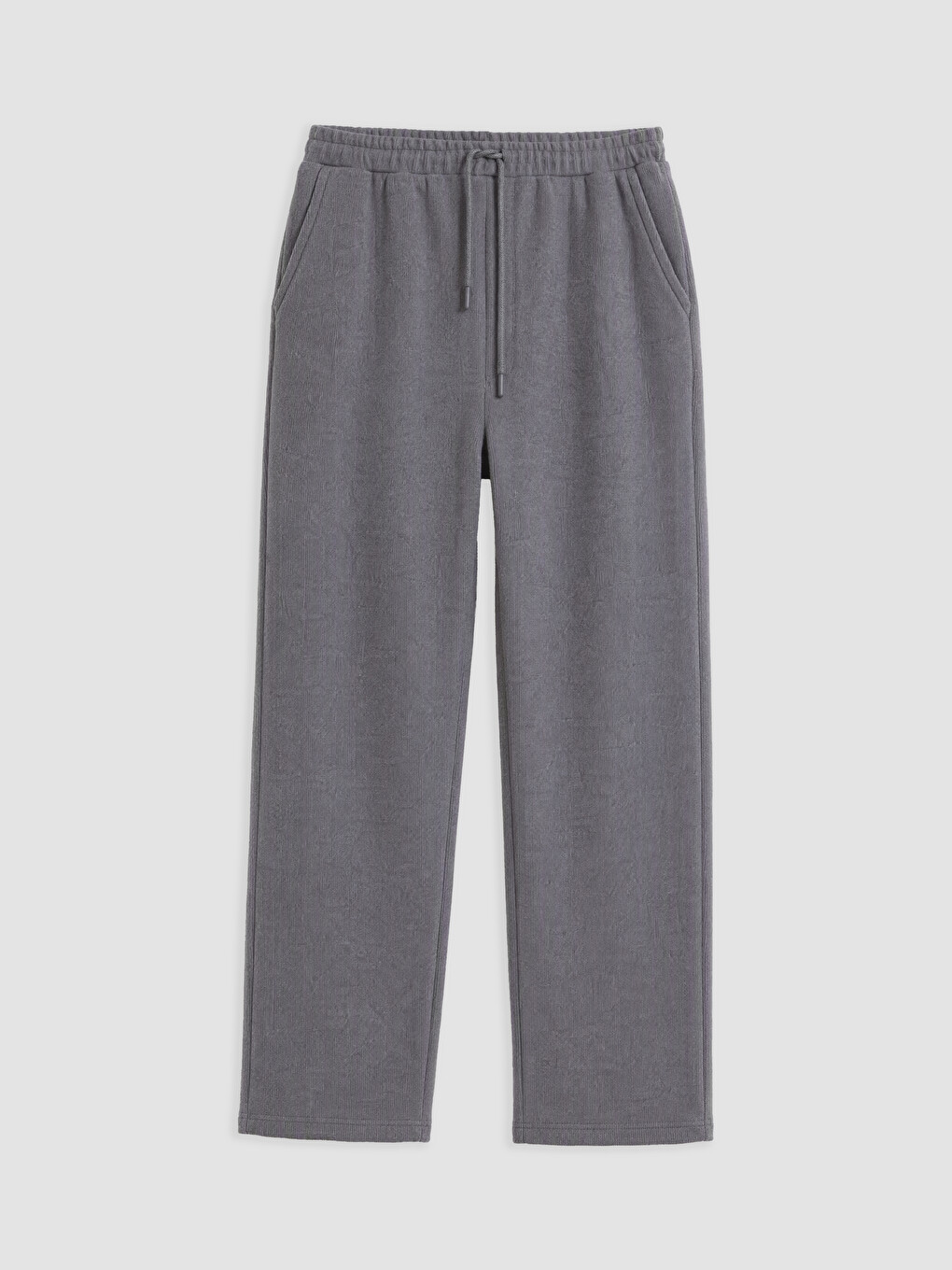 Antrasit Regular Fit Erkek Dokulu Pantolon