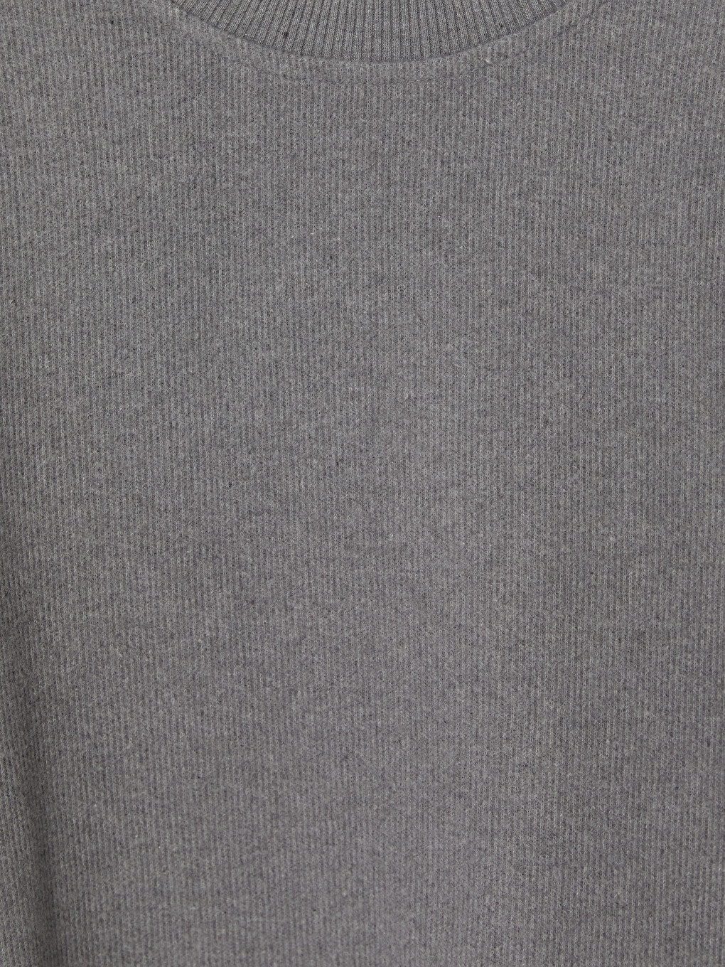 Antrasit Bisiklet Yaka Erkek Sweatshirt-2